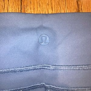 Lululemon Cropped leggings, Size 8, pretty blue color not sold at lulu anymore.